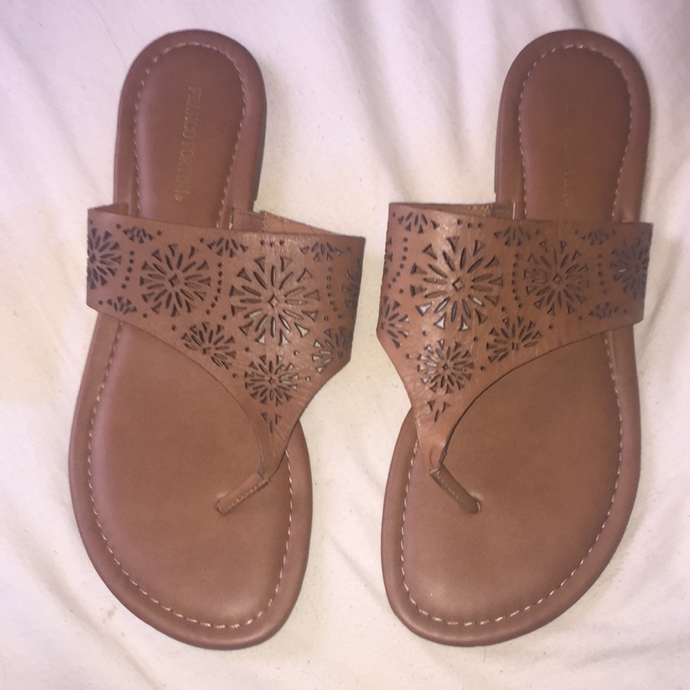 Brown sandals that have never been worn before
